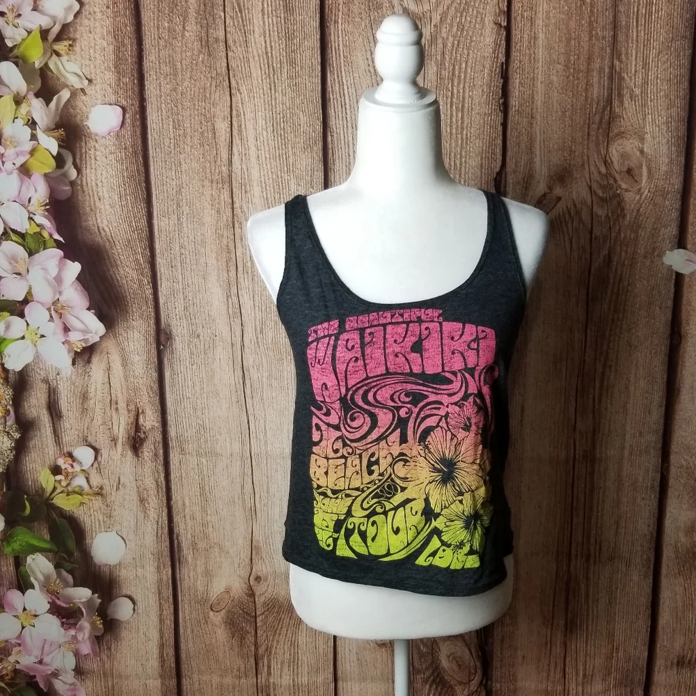Full Tilt cropped sleeveless tank top size M